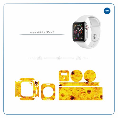 Apple_Watch 4 (40mm)_Yellow_Flower_2
